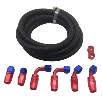 

Braided Fuel Hose Line Kit Feed/Return Oil/Fuel Hose with Hose Fitting Connector