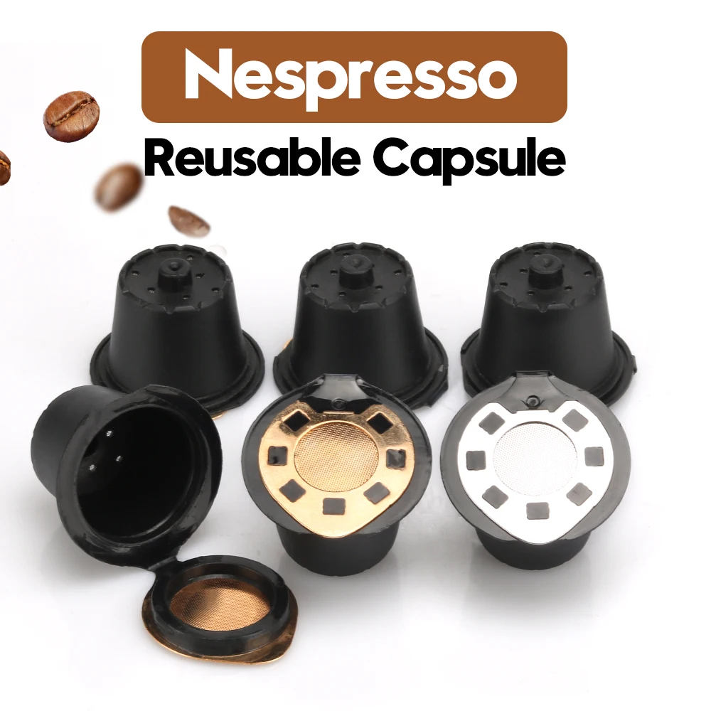 Фильтры для кофе Nespresso из нержавеющей стали многоразовые капсулы капельки чашки