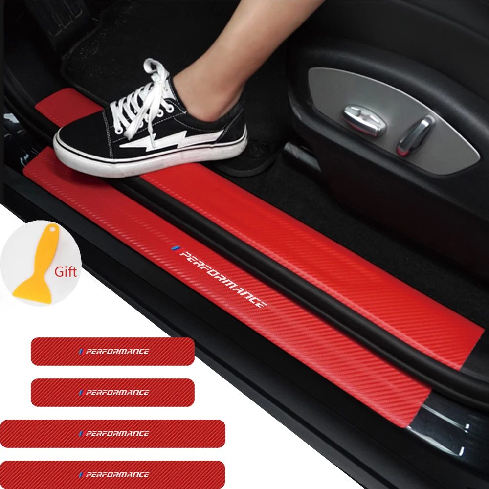 4 шт. декоративные наклейки из углеродного волокна для BMW M Power Performance X1 X3 X5 X6 7E Z X M3 M5