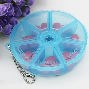 

1 PCs Square Folding Vitamin Medicine Drug Pillbox Travel Pill Box Makeup Storage Case Container Pill Cases & Splitters