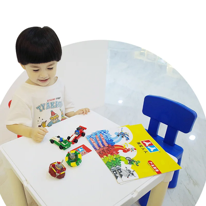 

Tide Treasure CHILDREN'S Building Blocks Study Table Compatible Size Granule Multi-functional Building Blocks Table CHILDREN'S T