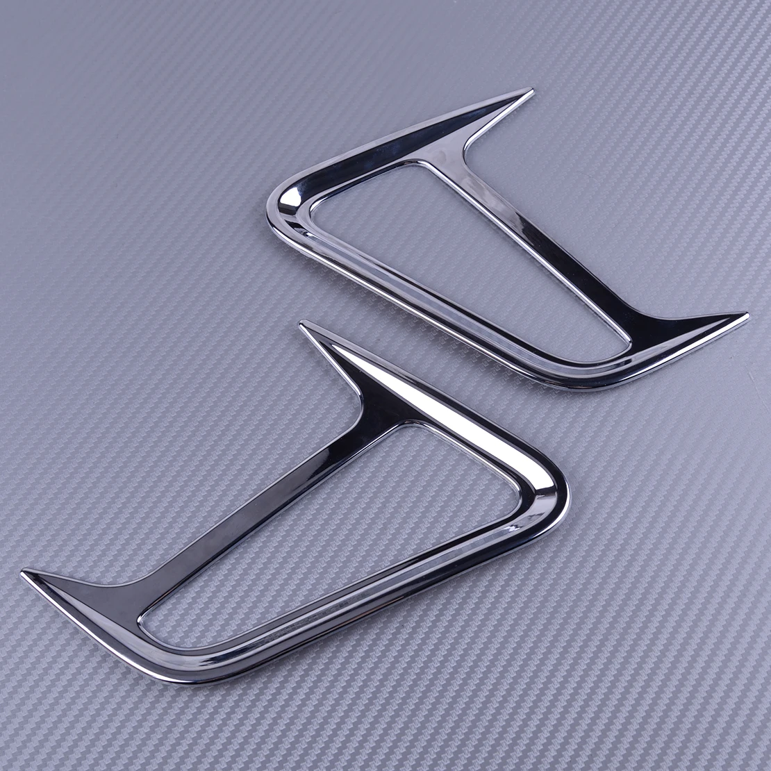 

DWCX 2PCS Chrome Car Front Side Turn Signal Light Lamp Cover Trim Decoration Protector ABS Fit for Hyundai Kona 2017 2018 2019