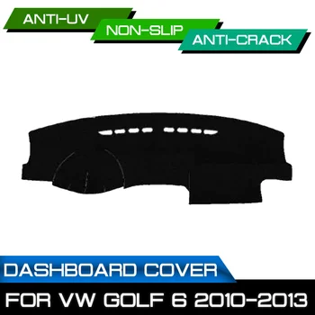 

Car Anti-dirty Non-slip Dash Cover Mat Dashboard Mat UV Protection Shade for Volkswagen Golf 6 2010 2011 2012 2013