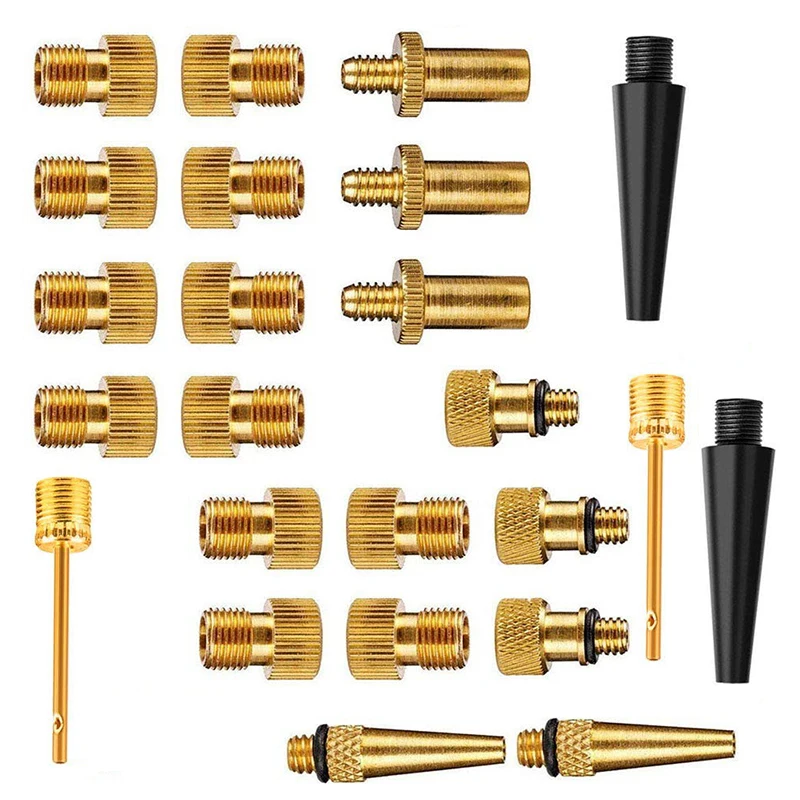 24pcs Valve Adapter Connector Converter Road Bike Cycle Bicycle Pump Tube