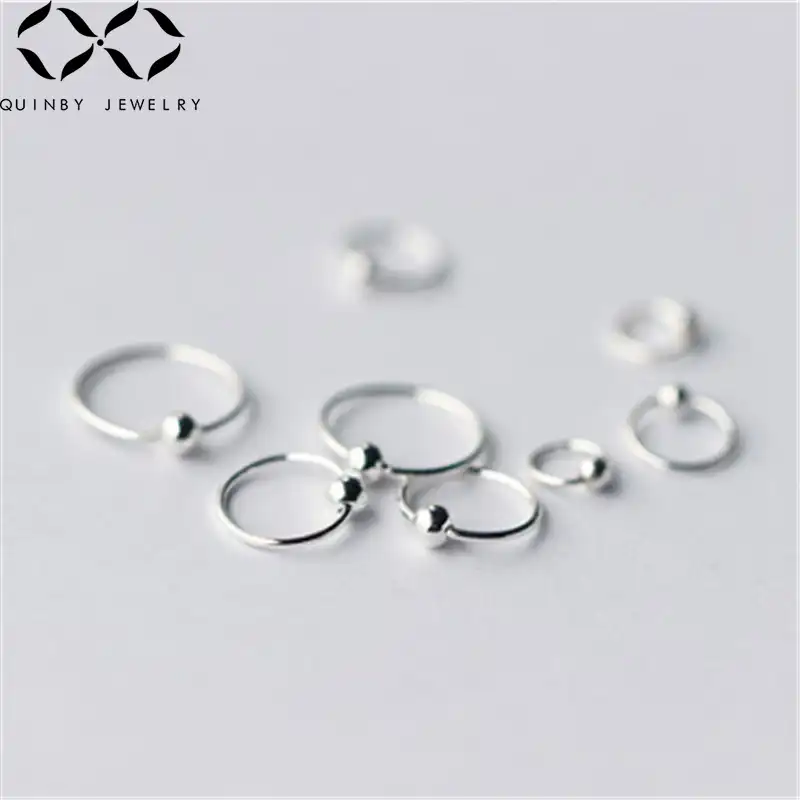 Куинби серьги из стерлингового серебра 925 пробы для женщин небольшие кольцевые серьги на подарок девочке вечерние серьги с ушной костью aretes женские кабельные линии серьги-обручи Q5