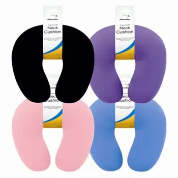 Flocking Plush Fabric Cover Inflatable Pillow Outdoor Travel Cushion U-Shaped Pillow Neck Pillow Travel Accessories Nap Pillow 1