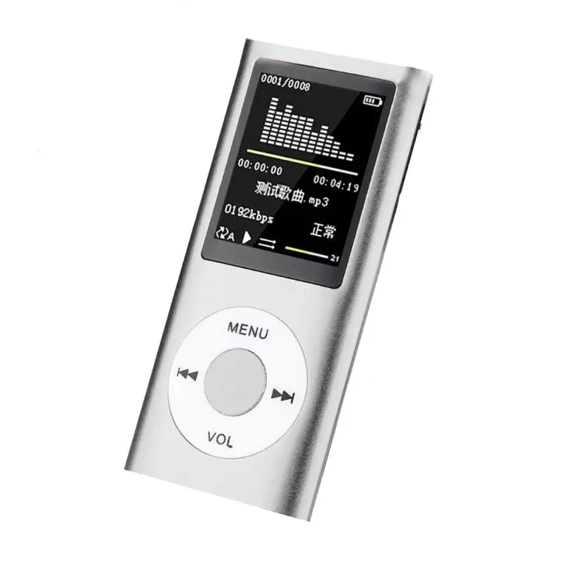 MP3 музыкальный плеер HIFI MP3 плеер цифровой ЖК-экран Запись голоса FM радио рекордер плеер кардридер