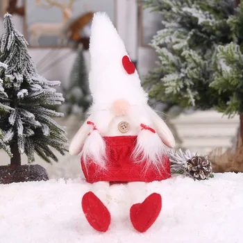 

New Merry Christmas Ornaments Christmas Gift Santa Claus Snowman Tree Toy Long Legs Doll Christmas Tree Decorations