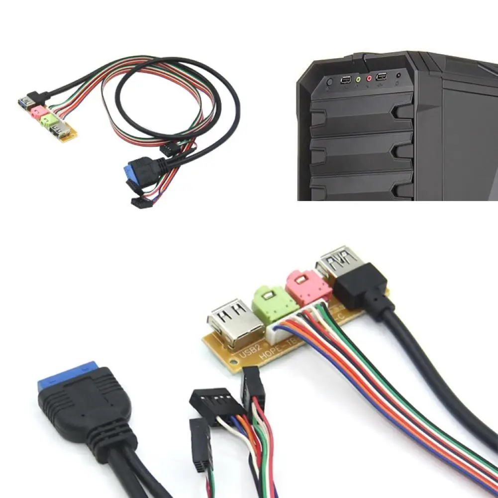 70 см чехол для передней панели USB3.0 + USB2.0 HD аудио разъем порты I/O плата Внутренний