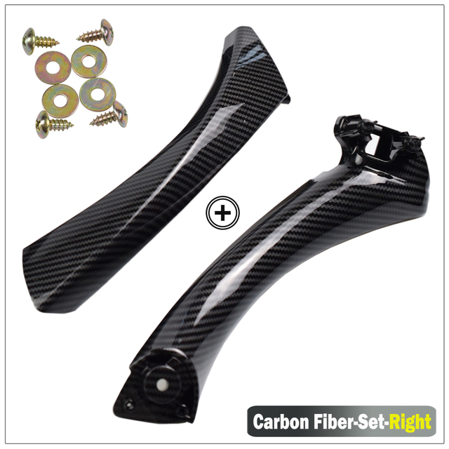 Interior Asseccories Carbon Fiber Door Pull Handle With Cover For BMW 3 Series E90 E91 E92 316 318 320 325 328i 2004-2015