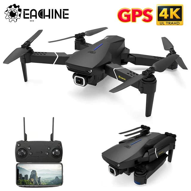 Eachine E520S RC Quadcopter Drone Helicopter with 4K Profesional HD Camera 5G WIFI FPV Racing GPS Wide Angle Foldable Toys RTF 2
