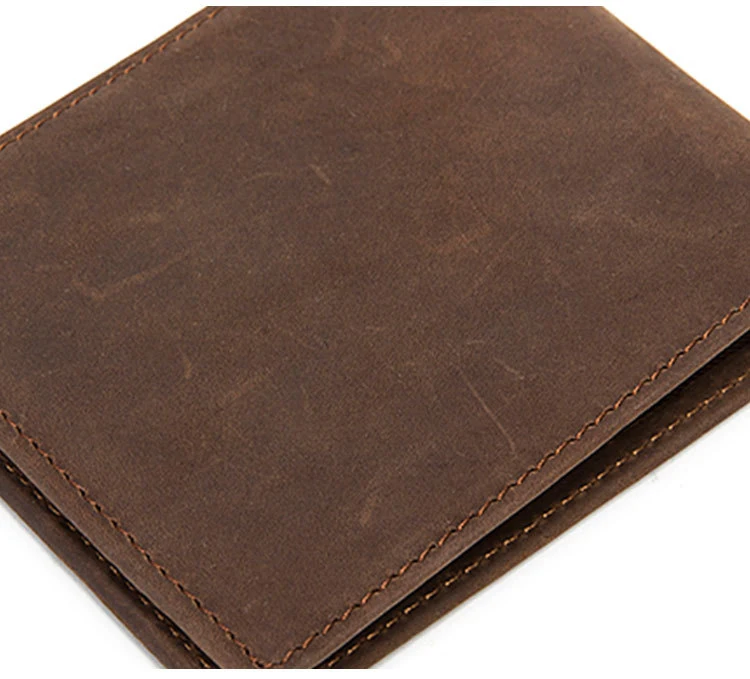 EXCELSIOR/Винтажный Мужской кошелек высокого качества из натуральной кожи, мужская сумка, однотонная карта положения, кофейный клатч, кошелек