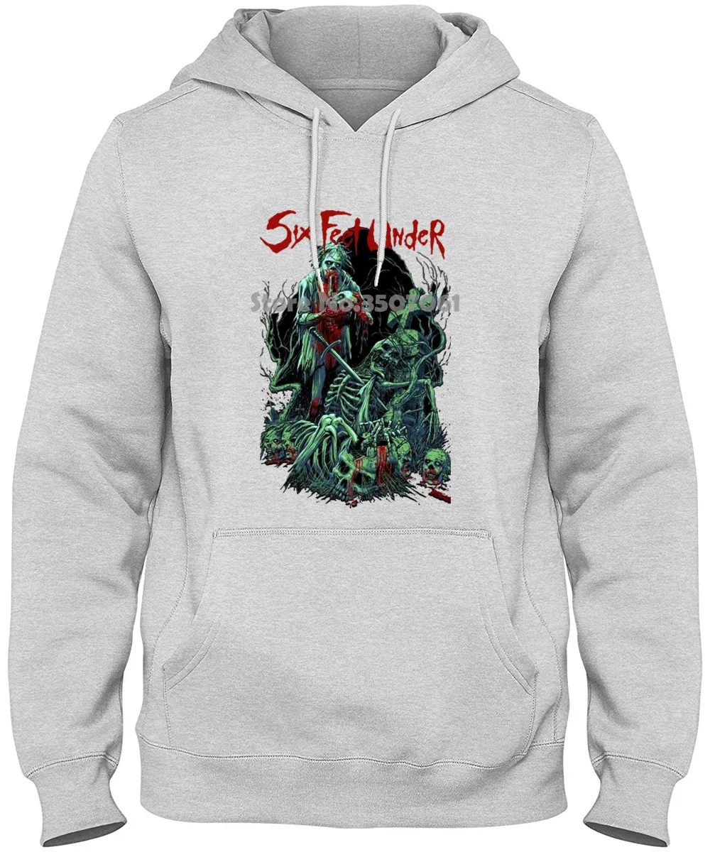 

Design Style New long Sleeve Slim Fit Size - Six Feet Under Death Metal Band Thin Thick winter coat gym summer tshirt t shirt
