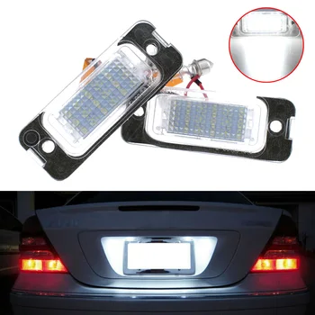 

1 Pair LED License Plate Lights White 2835 SMD 6000-6500K For Mercedes ML GL R Class New