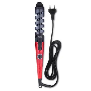 

KM-1026 35W Electric Anti-scald Ceramic Spiral Hair Curler Curling Iron