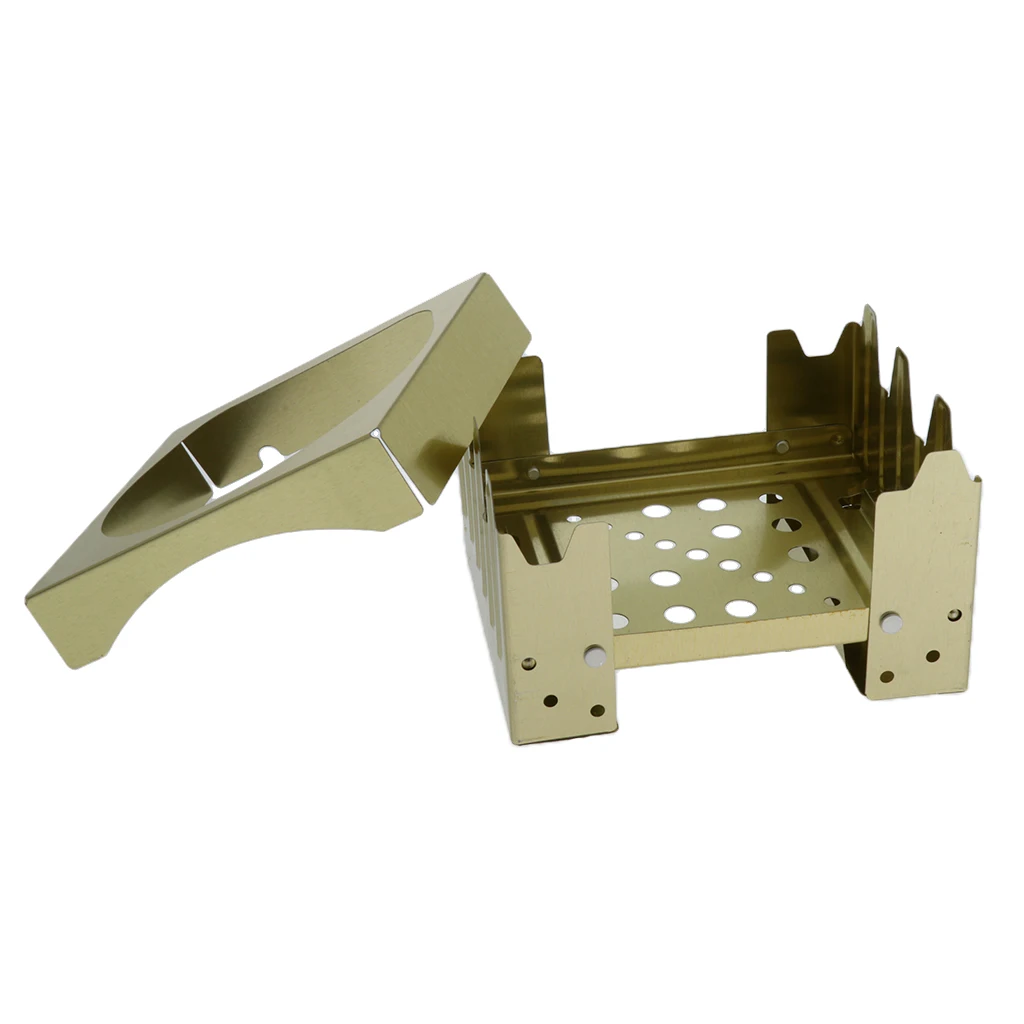 Alcohol Stove Mini Pocket Portable Outdoor Camping Folding Spirit Furnace Lightweight Outdoor Cooker