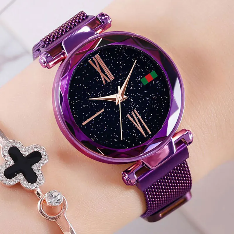

2020 New Net Red Same Women's Watch Korean Version Of The Simple Fashion Trend Starry Sky Iron Stone Waterproof Watch Female