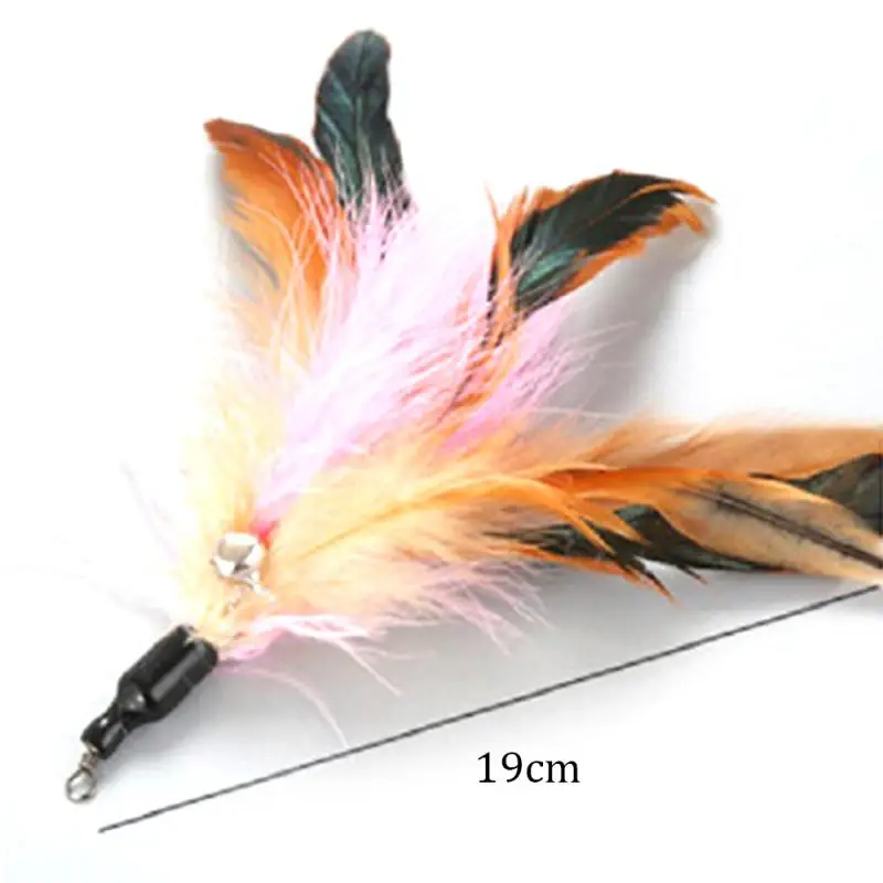 12 Style Toys For Cats Interactive Cat Stick Toys Replacement Head For Kittens Multiple Feather Scratching Post Pet Toys