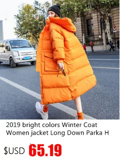 fahion Down Women Parka Winter hooded with belt Thick Warm light down jacket Female overcoat Parkas Casual Solid Coats Y70