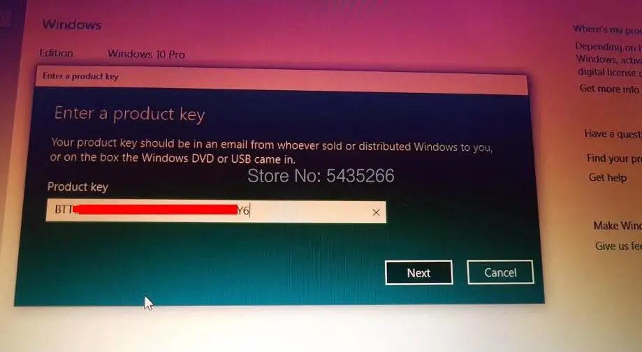 Microsoft Windows 10 Pro Key COA sticker Win 10 профессиональный OEM Label рабочий срок службы Онлайн программное обеспечение Глобальная лицензия OS 7