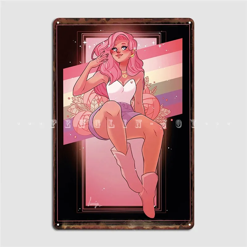 

Металлический плакат Pride Girl, персонализированный постер для клуба, бара, стены, паба, стены, фотопостер