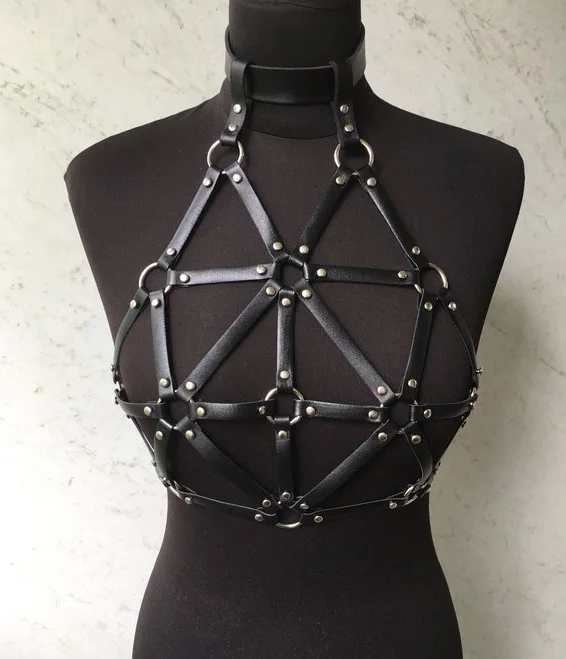 Сексуальные женские ремни для тела из искусственной кожи вечерние Клубные Топы нагрудные ремни