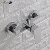 Square Shower Faucet SDSN Simple Bath Shower Set Zinc Alloy Bathroom Shower Faucet Double Hole Square Bathroom Shower Mixer Taps ► Photo 1/6