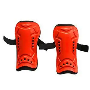 Безопасность Футбол Shinguard протектор для ног Спорт Велоспорт профессиональные ноги соревнования щиток на голень для футбола колодки 2 шт - Цвет: Red