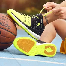 Мужская баскетбольная обувь Нескользящая спортивная мужская повседневная обувь спортивная обувь для тренировок высокая дышащая обувь Zapatillas De Baloncesto