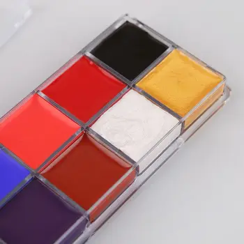

Professional Face Body 12 Colors Oil Painting Paint Pigment for Beauty Kit Makeup Cosmetic Supplies