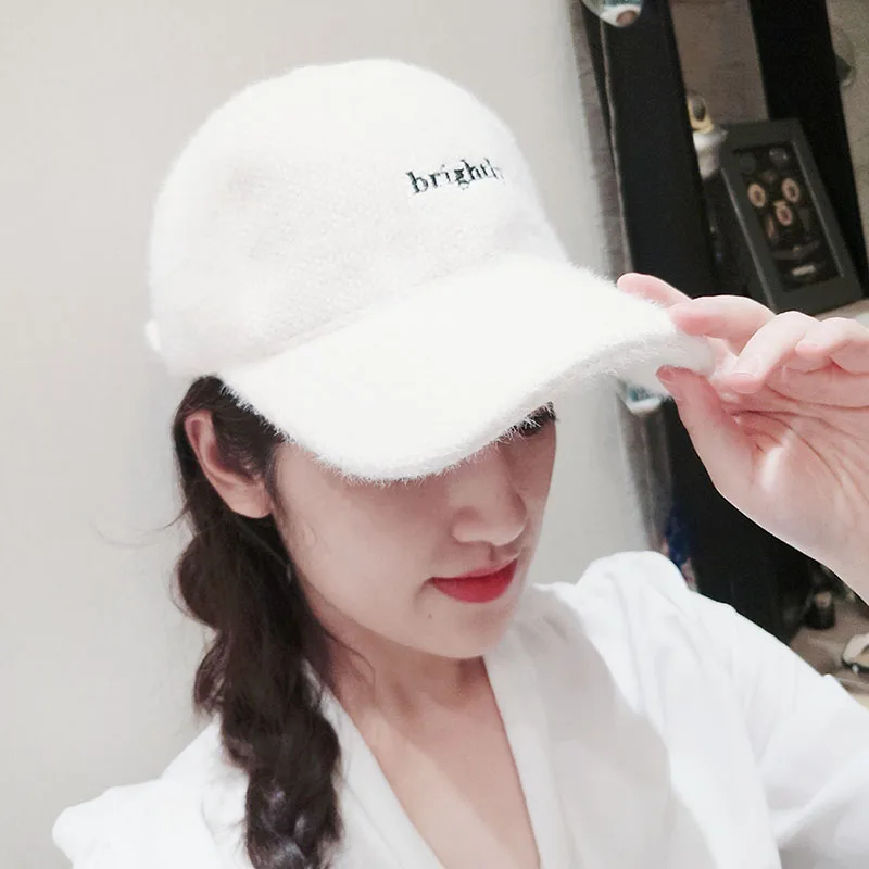 Модная женская и Девичья шикарная замшевая Кепка для бейсбола твердая Спортивная Кепка с козырьком Iambswool бейсболка с регулируемой вышивкой для мужчин и женщин