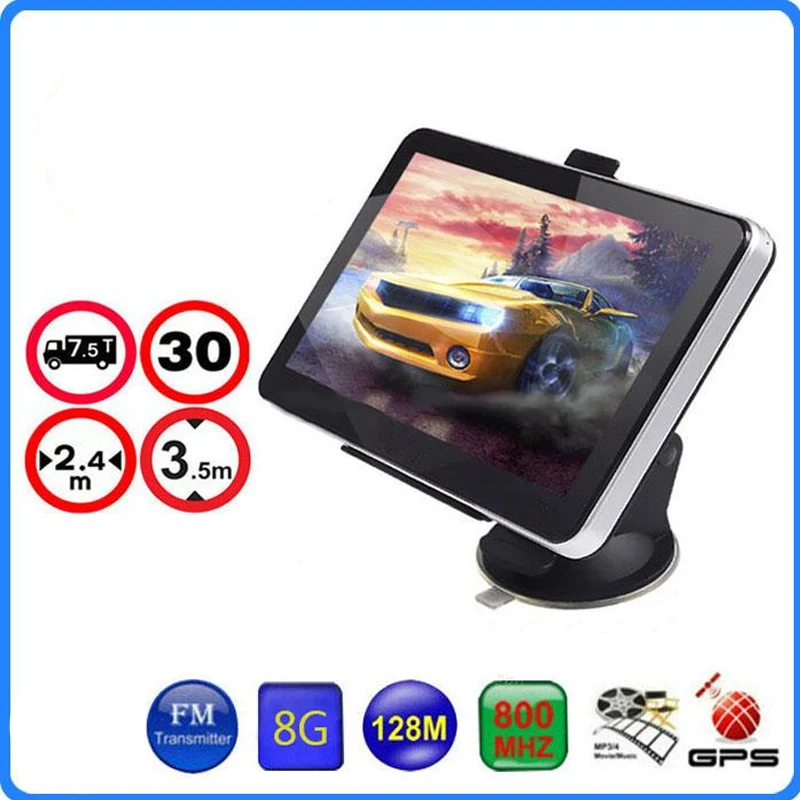  Vehemo TFT LCD Lkw Navigator Auto GPS Navigation Video Player mit Adapter für Autos Universal Fahrz