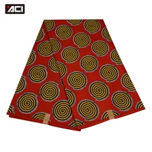 ACI новая Анкара ткань Африканская настоящая восковая печать 6 ярдов/шт полиэстер материал настоящий воск Tissu пэчворк для свадебного платья
