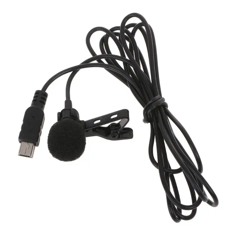 Мини-usb всенаправленный стерео микрофон с воротником клип для Gopro Hero 3 3+ 4