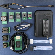 V10.80 xgecu t56 programador 56 pinos apoio 26084 + ics para pic/nand flash/emmc tsop48/tsop56/bga + 9 adaptadores + soic8 clipe