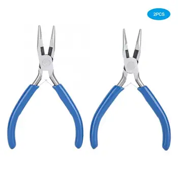 

2Pcs Mini Long Needle Nose Pliers Files Multifunctional Jewelry Pliers Tools for Handcraft Repair Jewelry Making DIY Design Tool