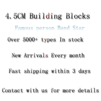 

Single Popular DJ Queen Leader Singer Kiss Band Donald Trump House of Paper Miyazaki building blocks Kids Toys