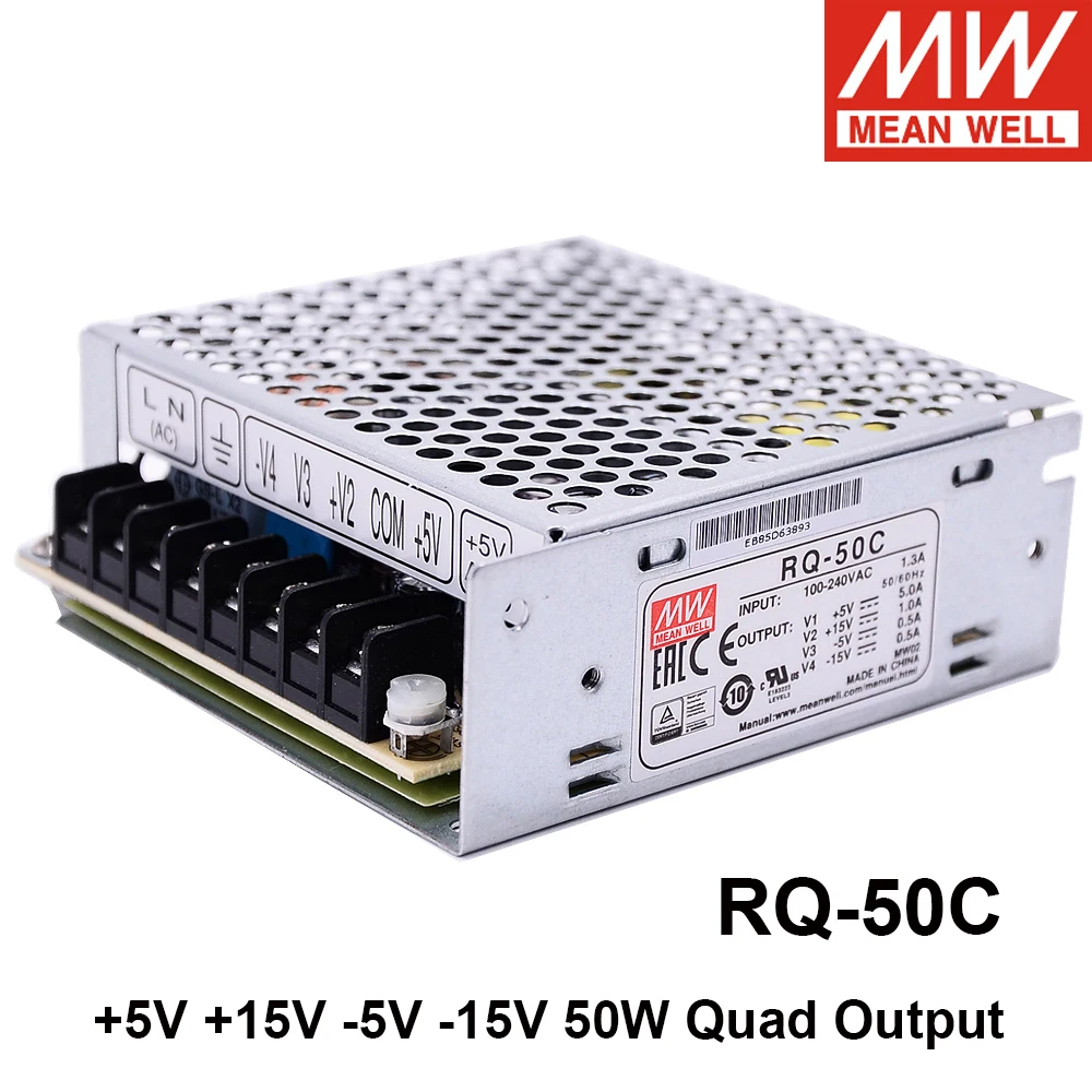 5V / 5A weitere..,  50W u Mean Well Impuls Modul Netzteil MW RQ-50C 
