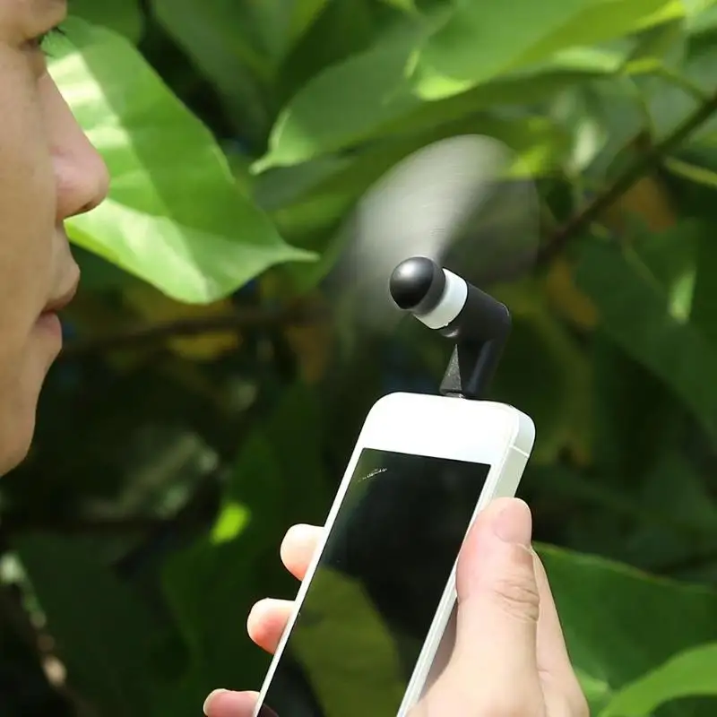 USB мини-вентиляторы охлаждения кулер гаджет для iPhone ПК компьютер зарядное устройство банк питания мини вентилятор тихий микро вентилятор сильный ветер - Цвет: Черный