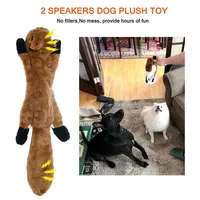 Dog Squeaky Toys No Stuffing Plush Chew Toy for Dog Puppy Pet – Cute Animal Toys for Small Medium Dogs