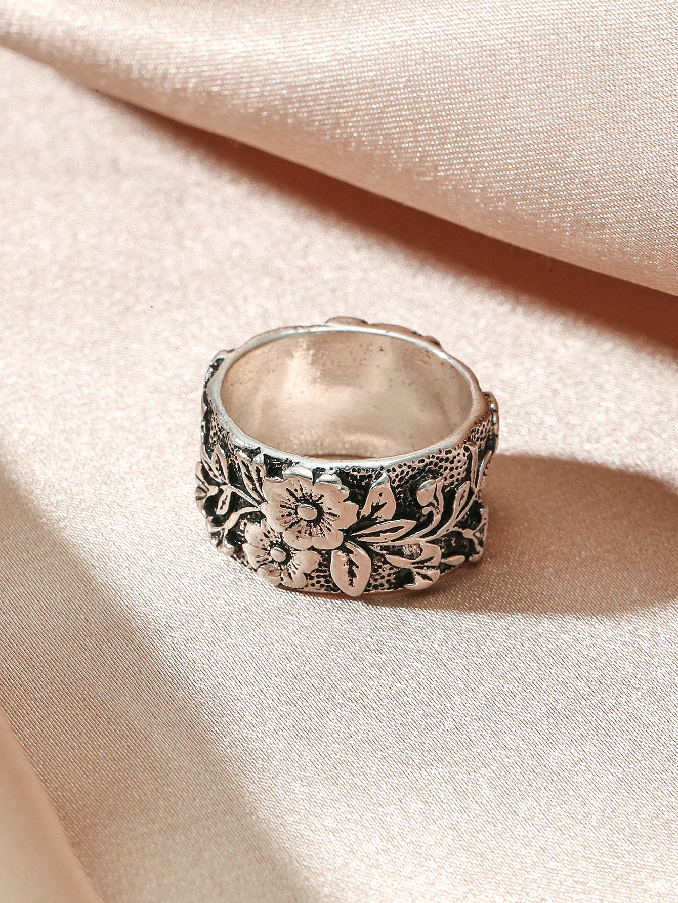 silver hippie wedding rings