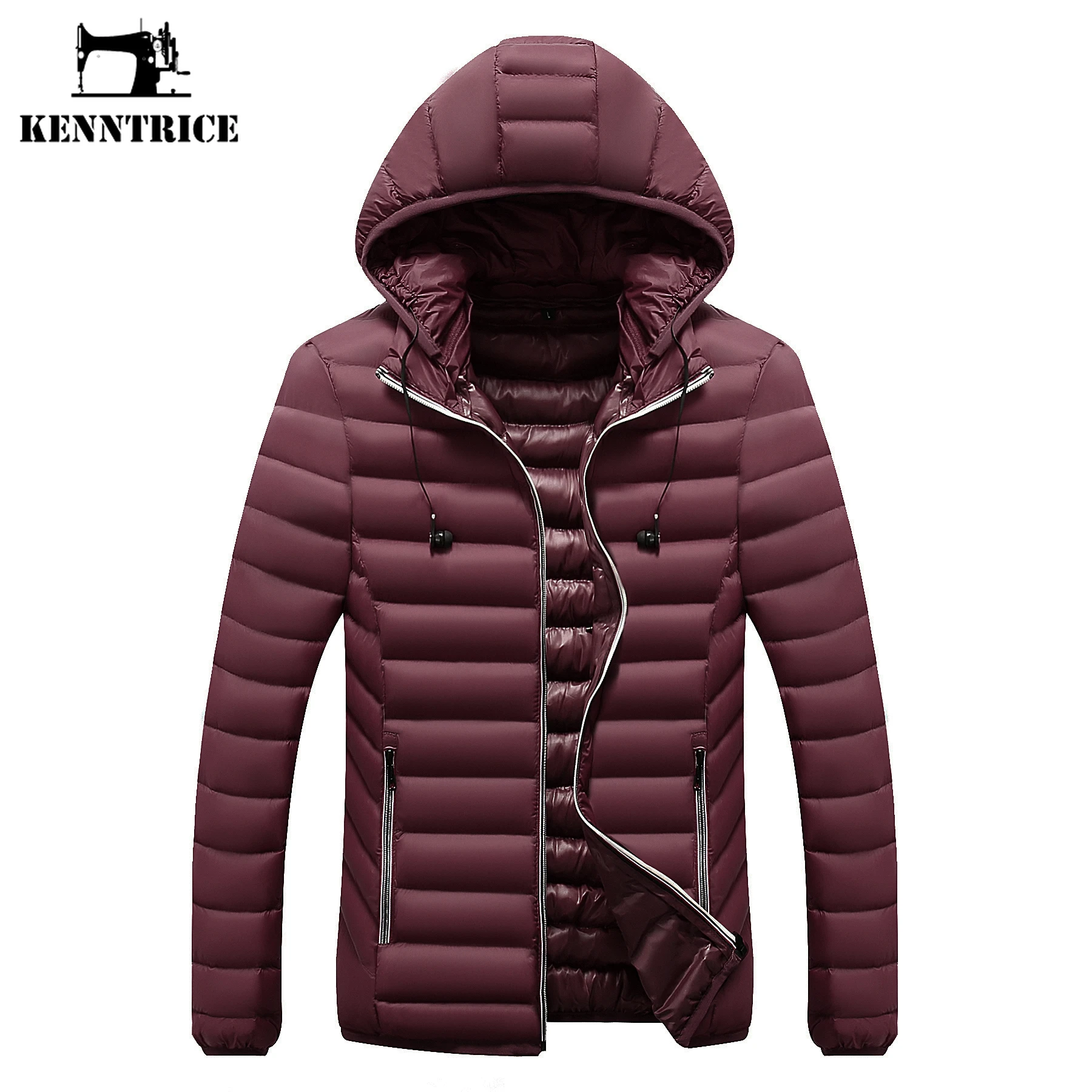 slim fit parka mens