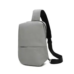 Мужская нагрудная сумка в Корейском стиле, Мужская зарядка через usb, рюкзак из ткани Оксфорд, водонепроницаемая сумка на плечо, женская