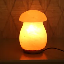 Соляной камень, натуральный Настольный светильник, соляная лампа, минеральный кристалл, Грибная настольная лампа, стол с домашним декором, лампа, креативная индивидуальность