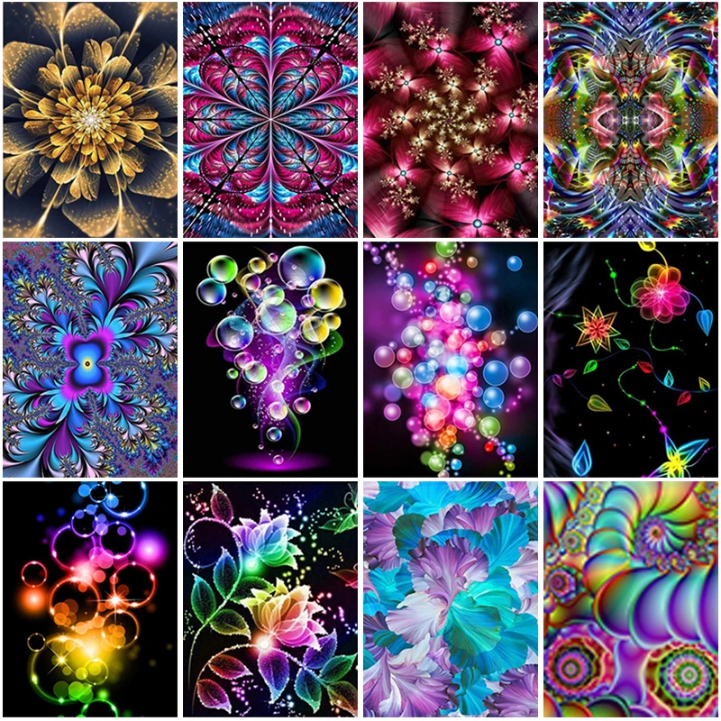 DIY 5D Diamond Painting Full Round Square Resin Mosaic Diamonte Embroidery Cross Stitch Kits Art Handcraft Geometric Drawing | Дом и сад