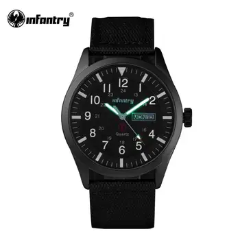 

INFANTRY Military Watch Men Waterproof Glow in Dark Wristwatch Mens Watches Top Brand Luxury Black Army Sport Relogio Masculino