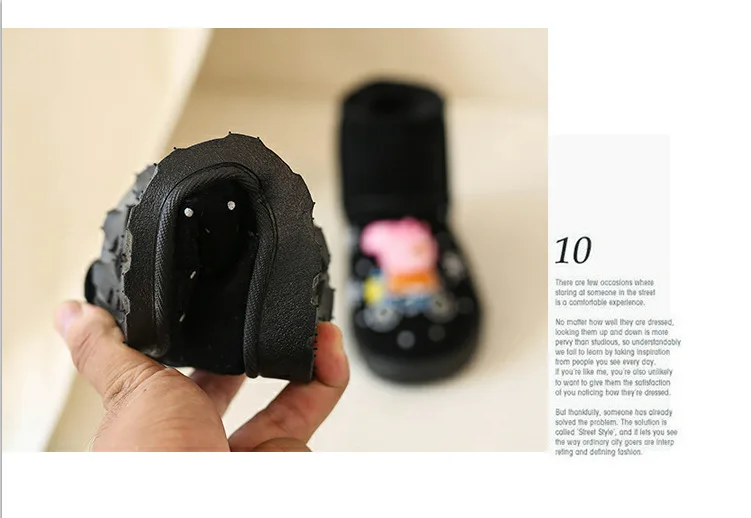 new plush warm snow boots fashion children's boots boys shoes children's girls winter shoes 25 yards- 36 yards children's