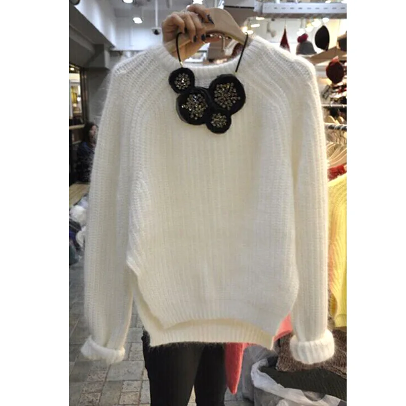 

2019 Autumn Sweater New Women's Casual Thick Long-sleeved Sweater Women Pullovers Sweater Women