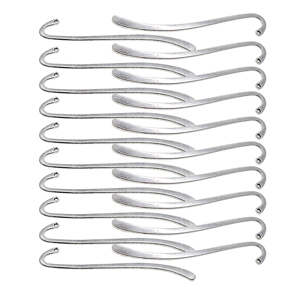 20 Pcs Tibetan silver color Beads Flat Bookmark With Bow Diy Making Jewelry 20 Pcs Tibetan silver color Beads Flat Bookmark With Bow Diy Making Jewelry