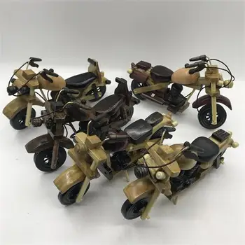 

7 "wooden motorcycle travel crafts home decoration motorcycle model enthusiasts desk decoration feng shui antique home decor